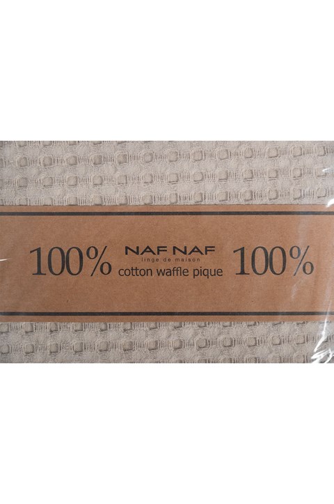 Κουβέρτα ΠΙΚΕ NAF NAF Cotton Waffle Pique Beige