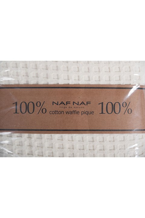 Κουβέρτα ΠΙΚΕ NAF NAF Cotton Waffle Pique Cream