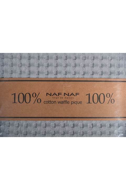 Κουβέρτα ΠΙΚΕ NAF NAF Cotton Waffle Pique Grey
